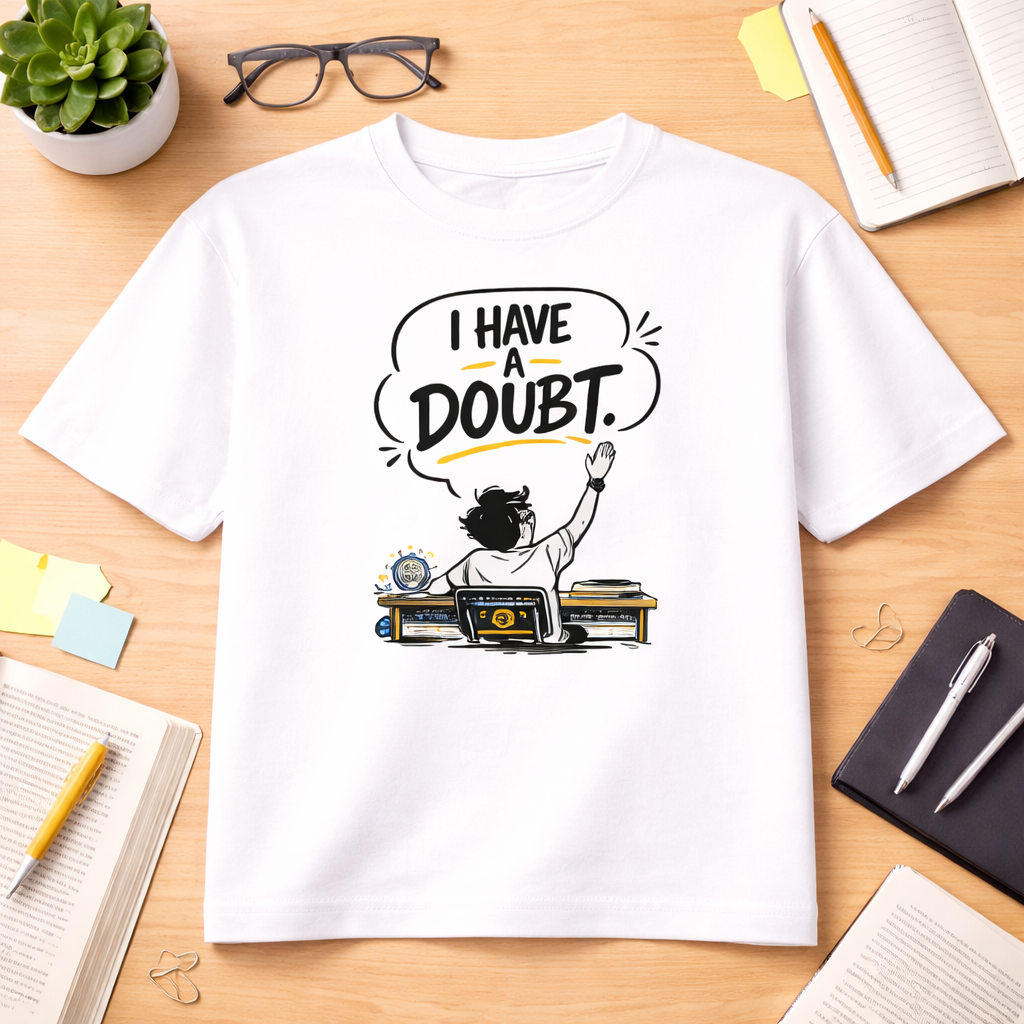 I Have a Doubt – Classroom Humor Oversized Tee