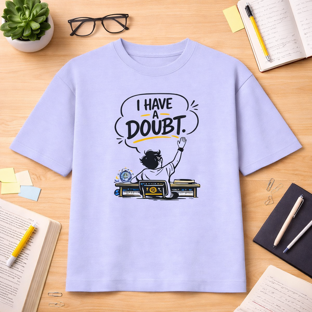 I Have a Doubt – Classroom Humor Oversized Tee