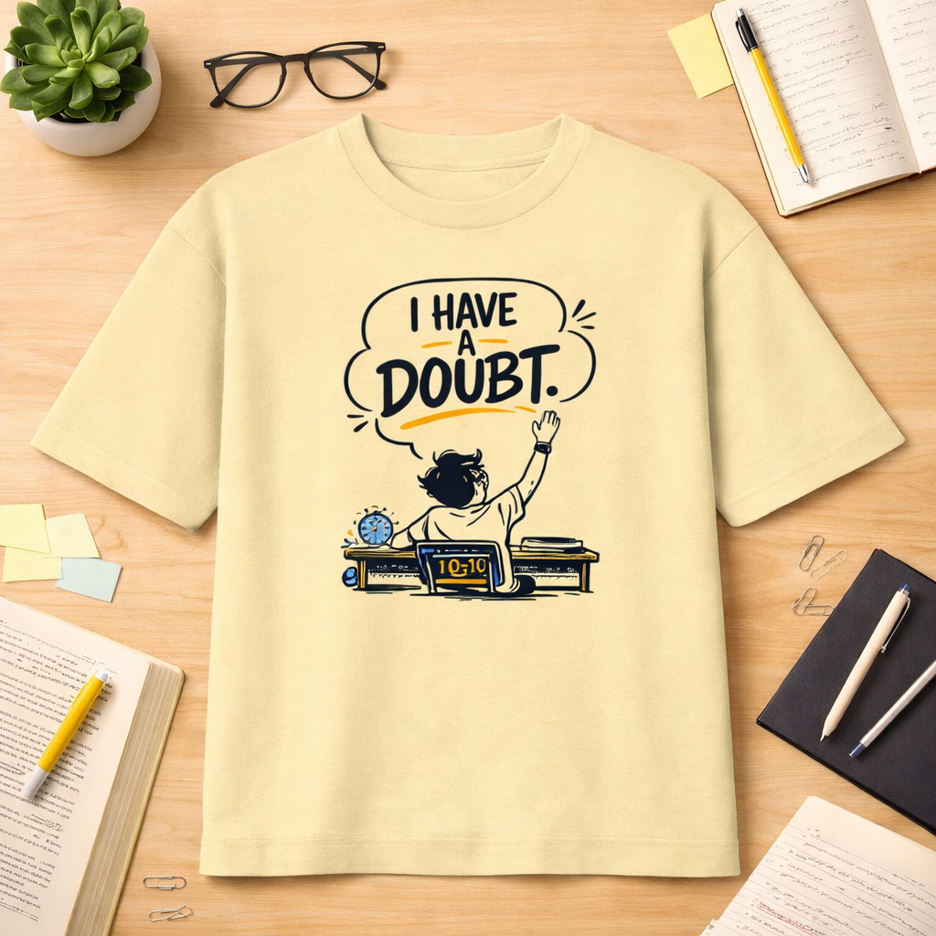 I Have a Doubt – Classroom Humor Oversized Tee